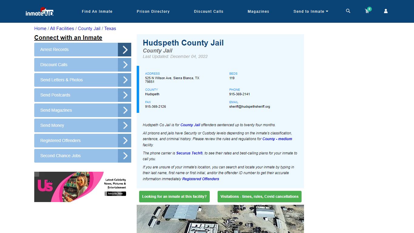 Hudspeth County Jail - Inmate Locator - Sierra Blanca, TX